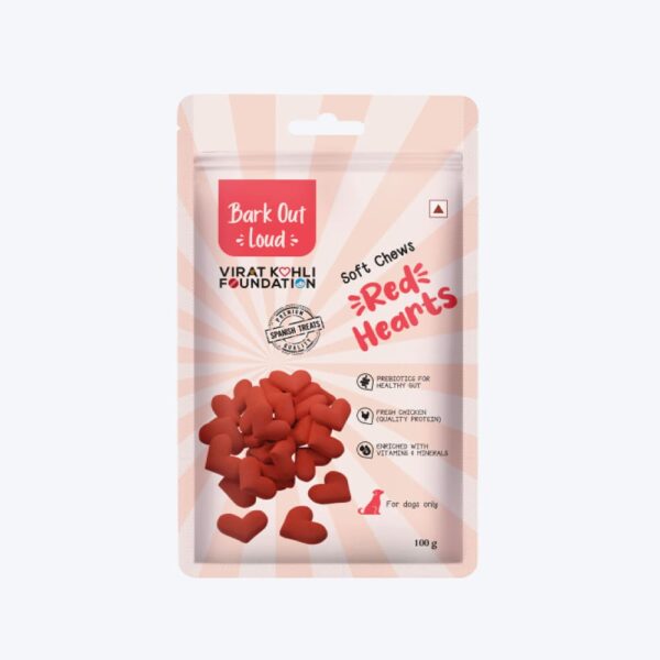 Bark Out Loud, Soft Chews, Red Hearts