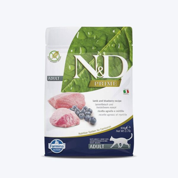 N&D Prime CAT GF CP Lamb & BB 300gm