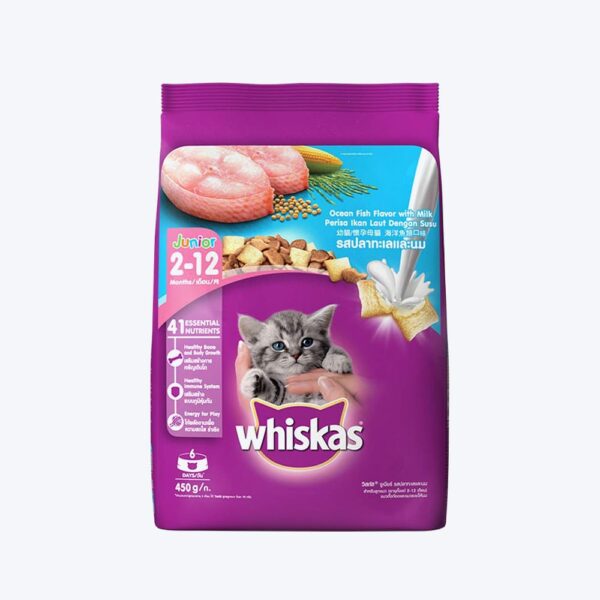 Whiskas Junior Ocean Fish Milky 450g