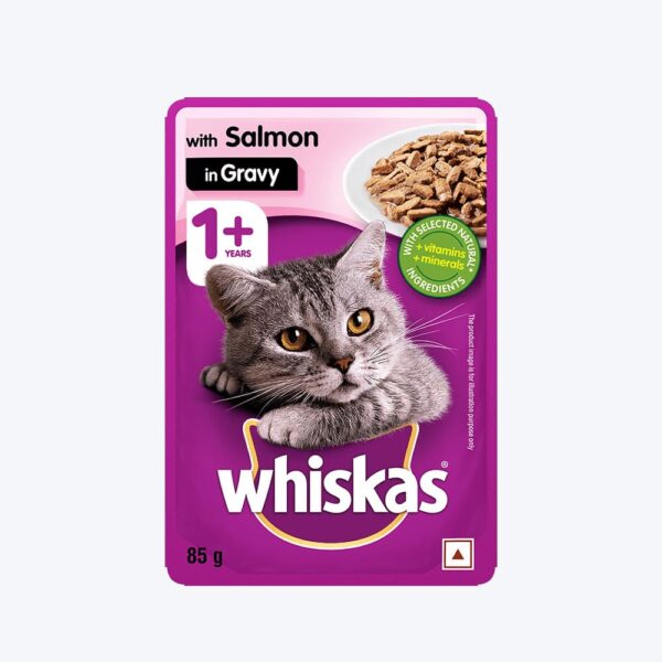 Whiskas Pouch Adult Salmon 85g